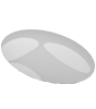 3D Gel-Aufkleber oval (oval konturgeschnitten)