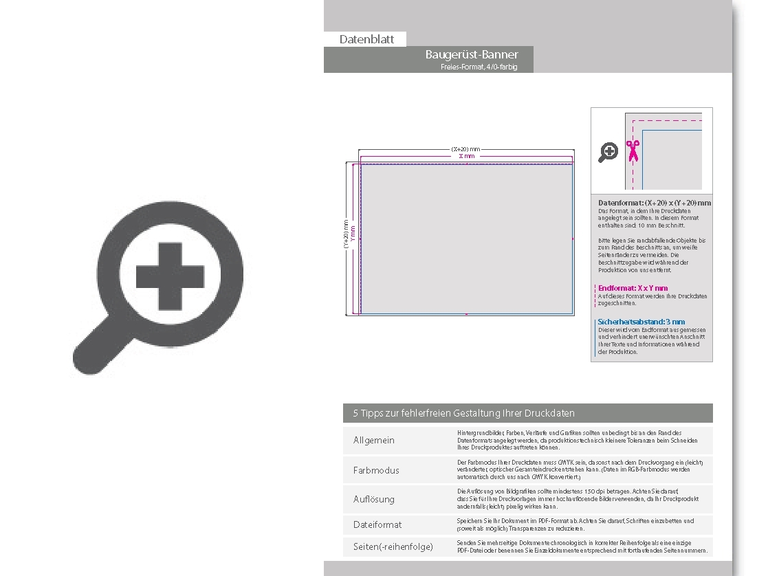 Product Bild bauger__stbanner_mit_hohlsaum_links_und_rechts_(durchmesser_hohlsaum_3_0_cm)