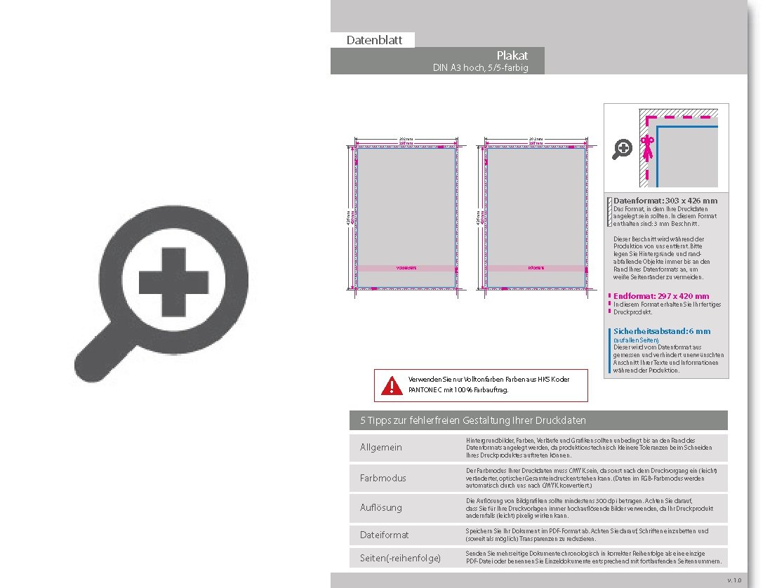 Product Bild plakat_din_a3_hoch_(297_x_420_mm)_beidseitig_5_5-farbig_bedruckt_(cmyk_4-farbig_+_1_sonderfarbe_hks_oder_pantone)